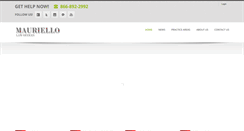 Desktop Screenshot of mauriellolaw.com
